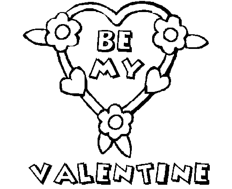 Valentine’s Day 1 For Kids Coloring Page