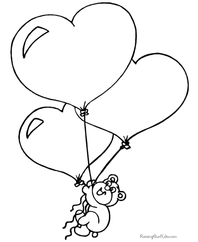 Valentine’s Day 44 For Kids Coloring Page