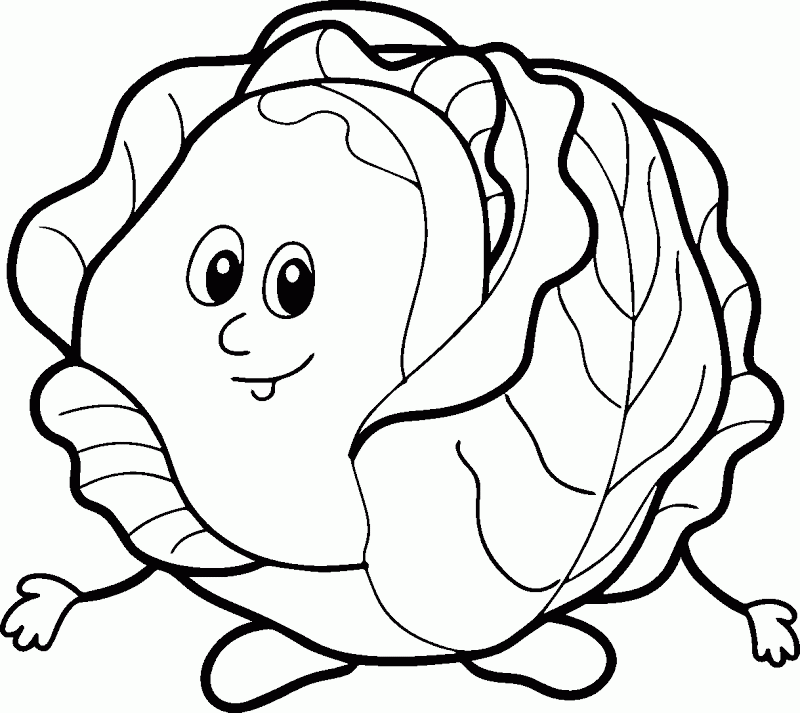 Cool Vegetables 19 Coloring Page