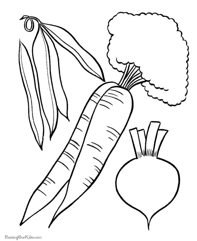 Vegetables 32 Cool Coloring Page