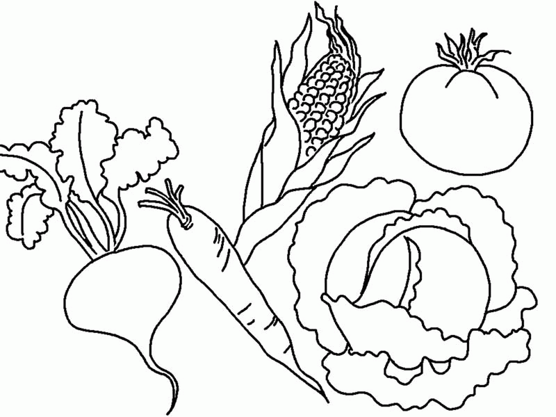 Vegetables 36 Cool Coloring Page