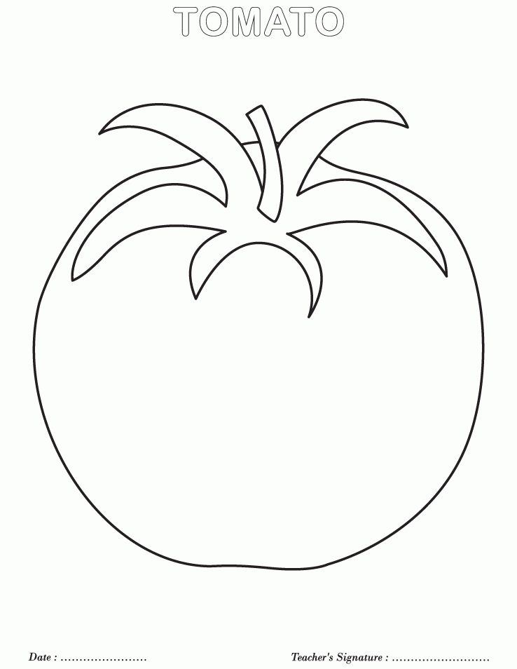 Vegetables 37 For Kids Coloring Page