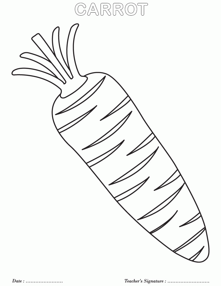 Vegetables 44 Cool Coloring Page