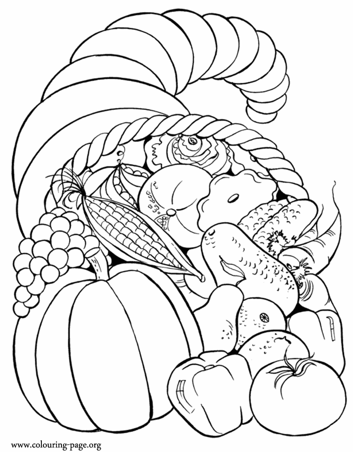 Cool Vegetables 7 Coloring Page