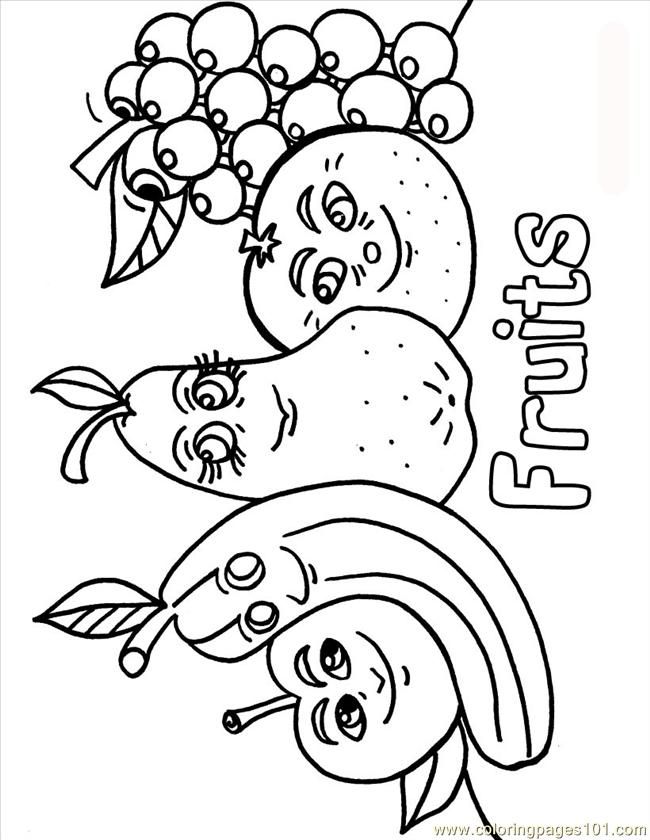 Vegetables 9 For Kids Coloring Page