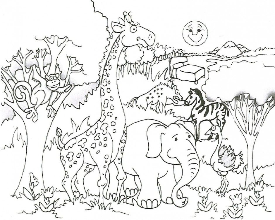 Wild Animal 25 For Kids Coloring Page
