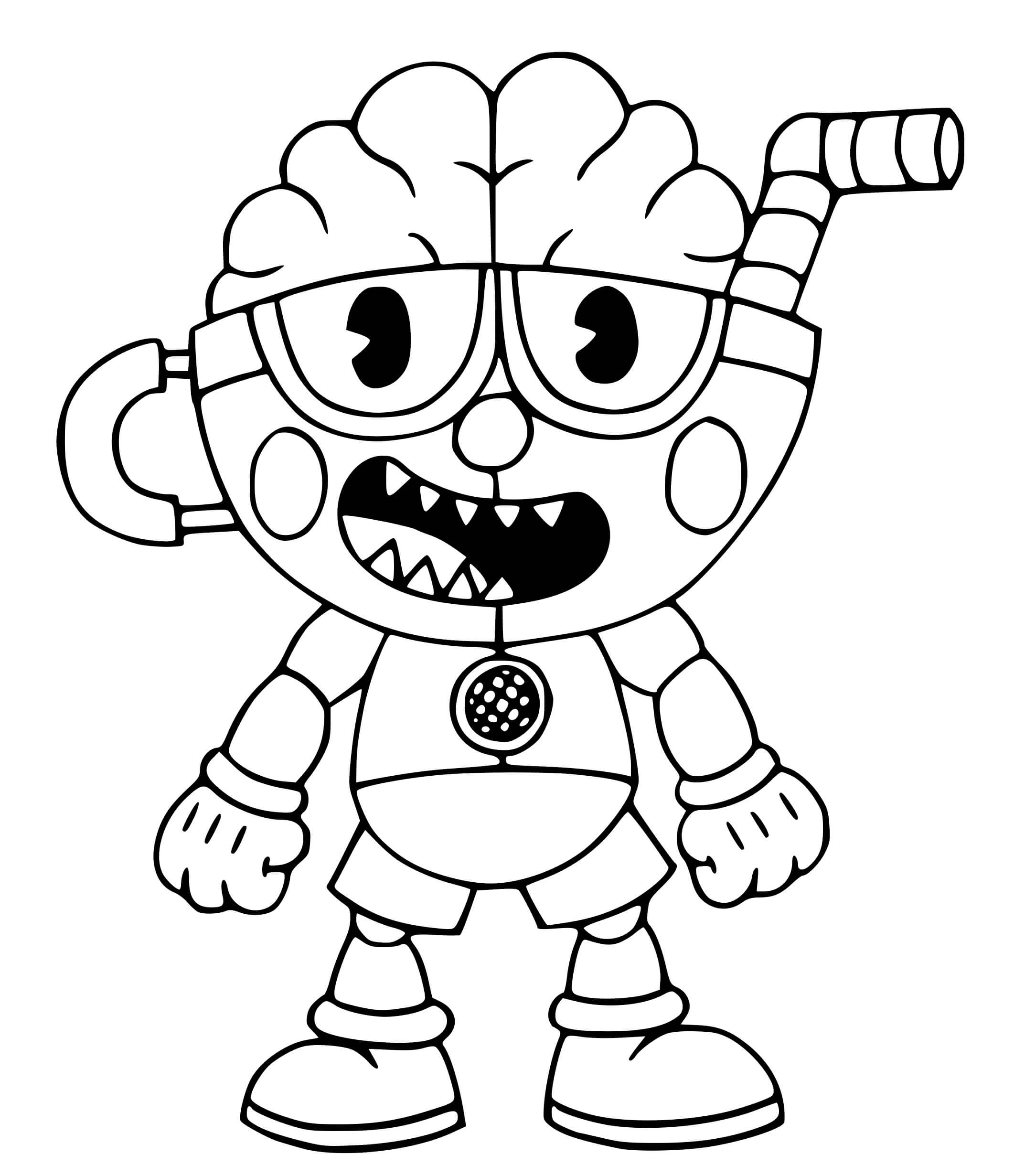 Cuphead Coloring Pages - Coloring Cool