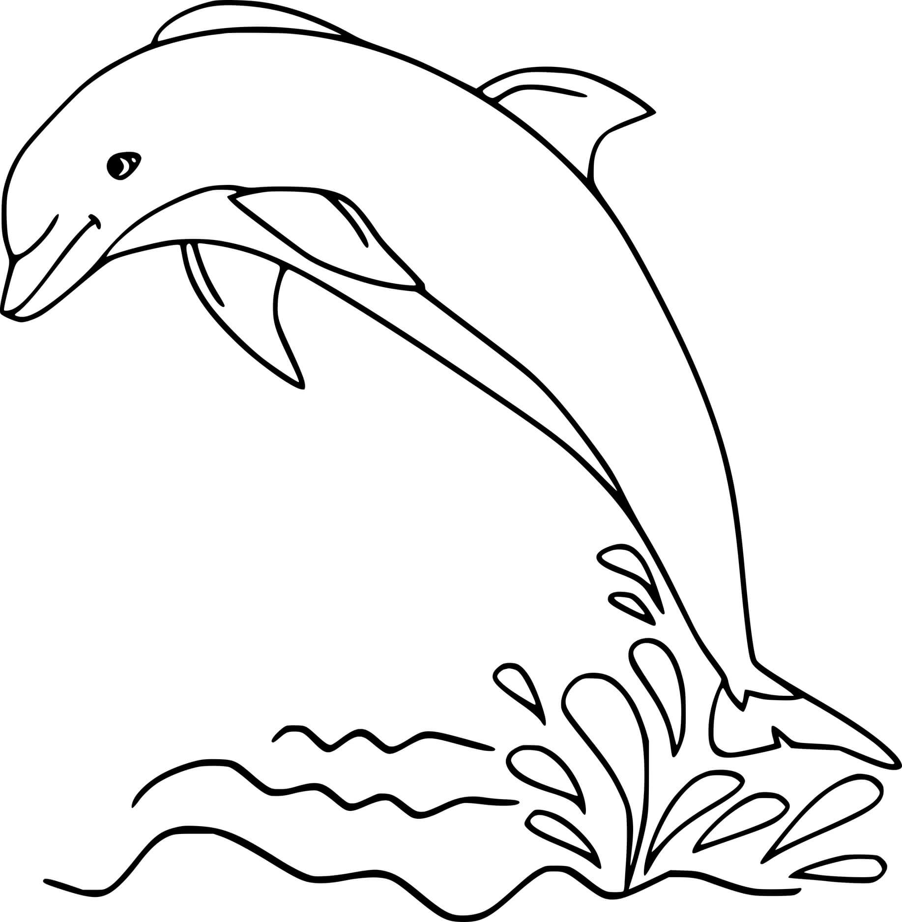 Gorgeous Dolphin Coloring Pages - Coloring Cool