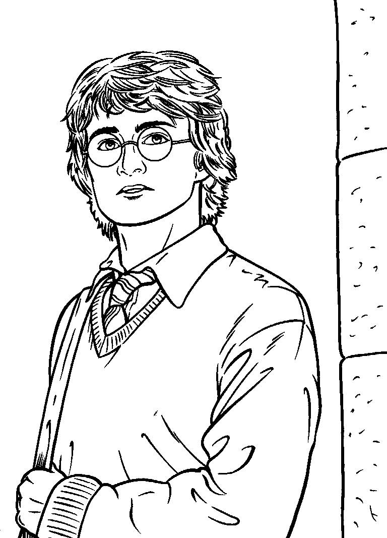 Printable Harry Potters Coloring Pages Coloring Cool