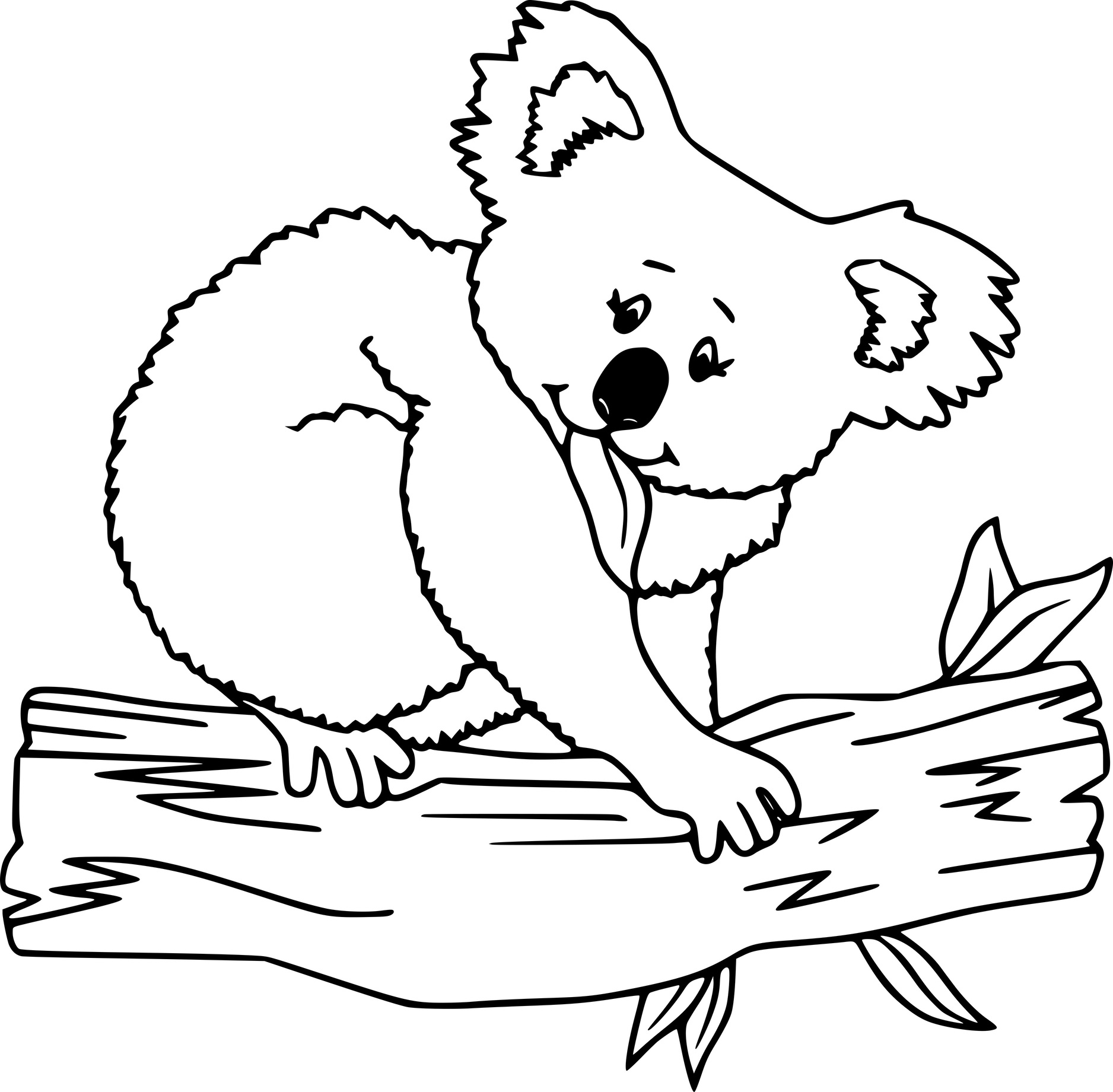 Медведь коала для печати