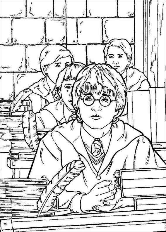 Printable Harry Potters Coloring Pages Coloring Cool