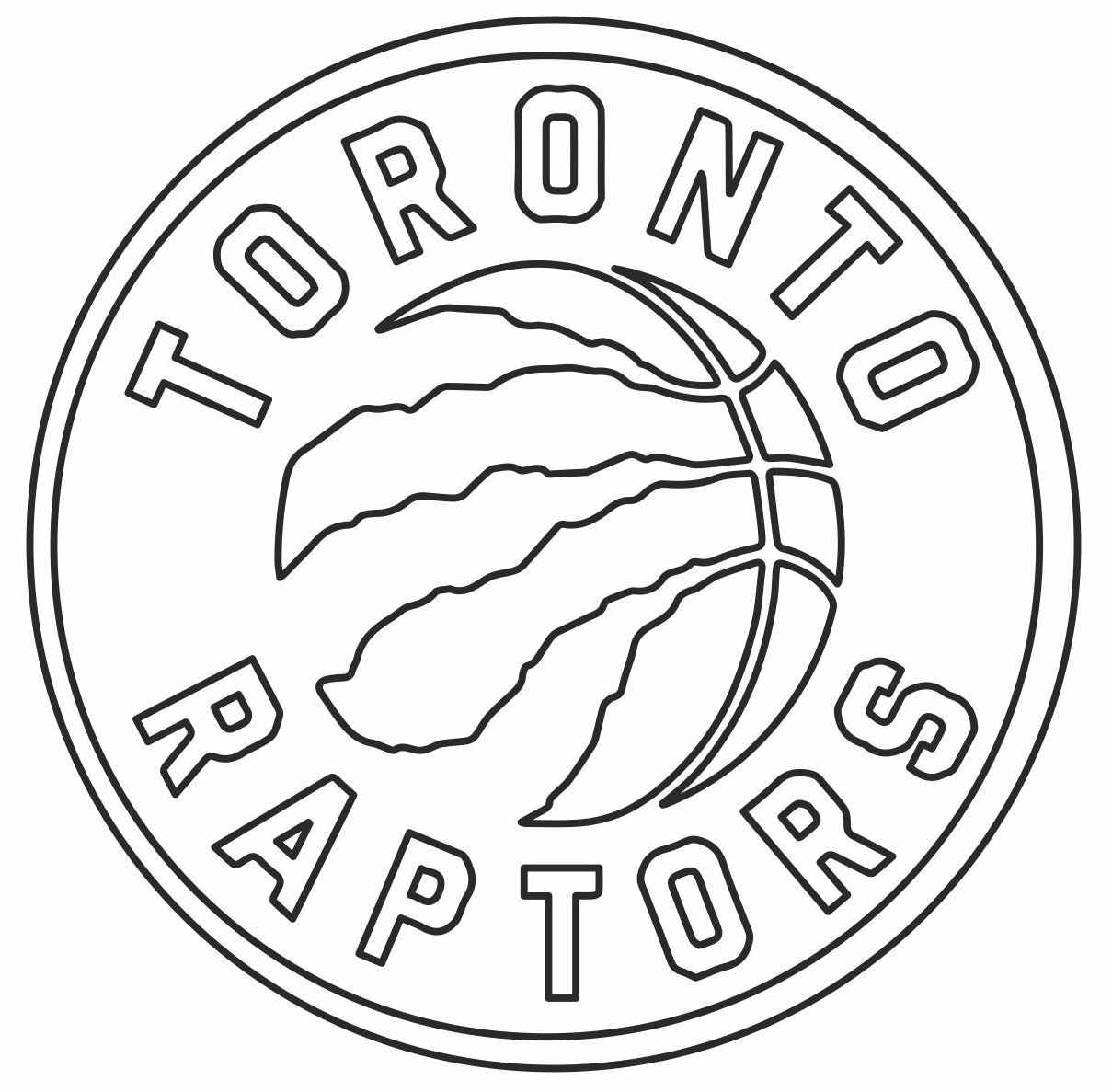 Логотип Торонто раскраска