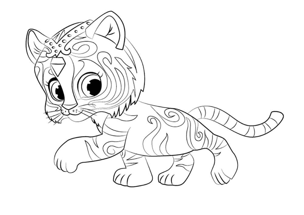 Shimmer And Shine Nahal Coloring Pages - Coloring Cool