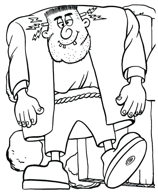 Big Fat Frankenstein Coloring Pages - Coloring Cool