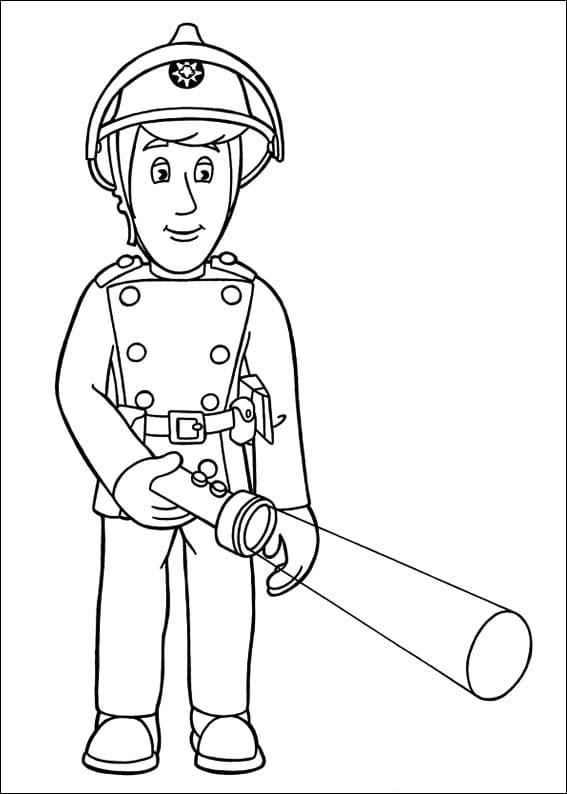 Fireman Sam Character 8 Coloring Pages - Coloring Cool