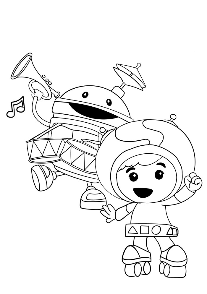 Geo And Bot Coloring Pages - Coloring Cool