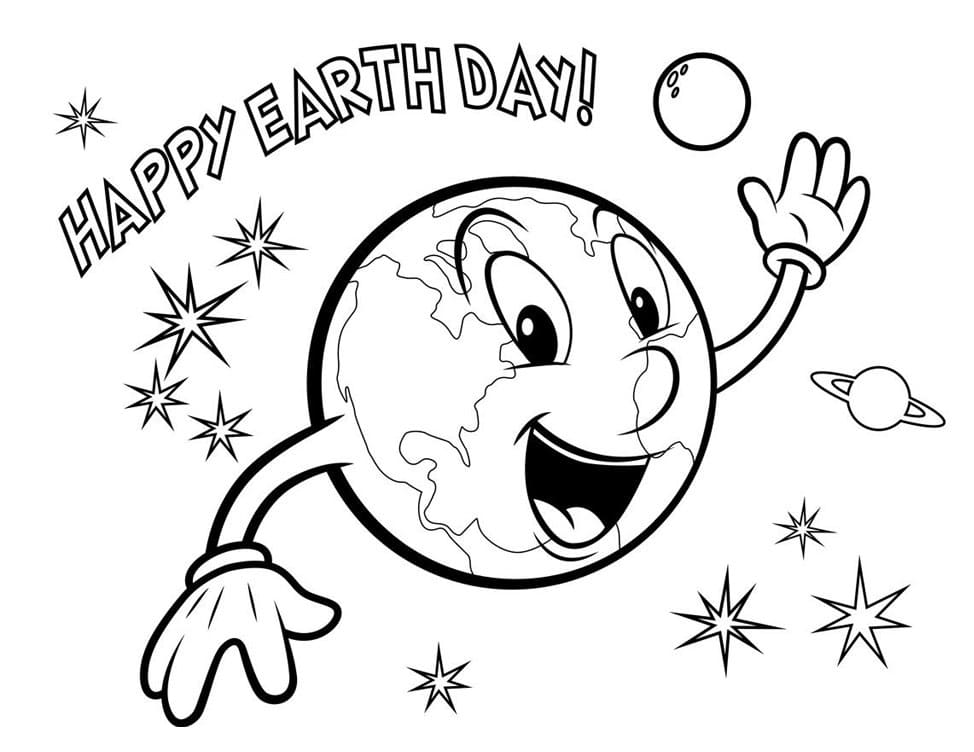 Happy Earth Day 8 Coloring Pages - Coloring Cool