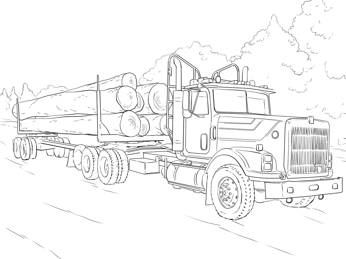 log-truck-coloring-pages-coloring-cool