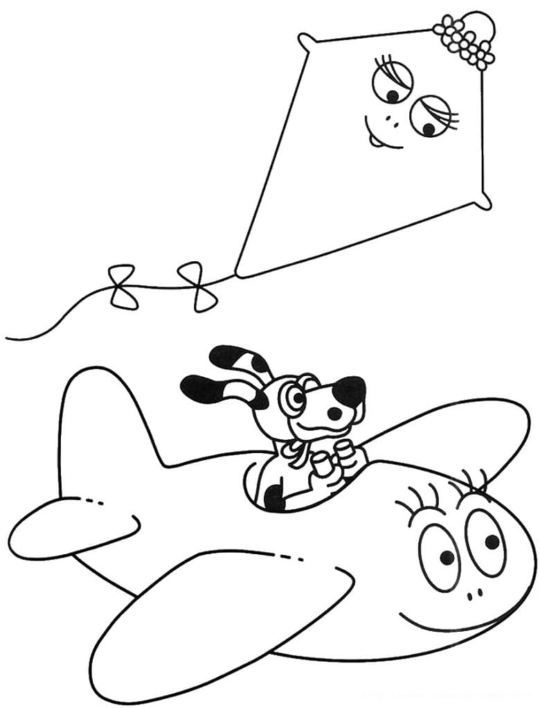 Летающая собака рисунок детский