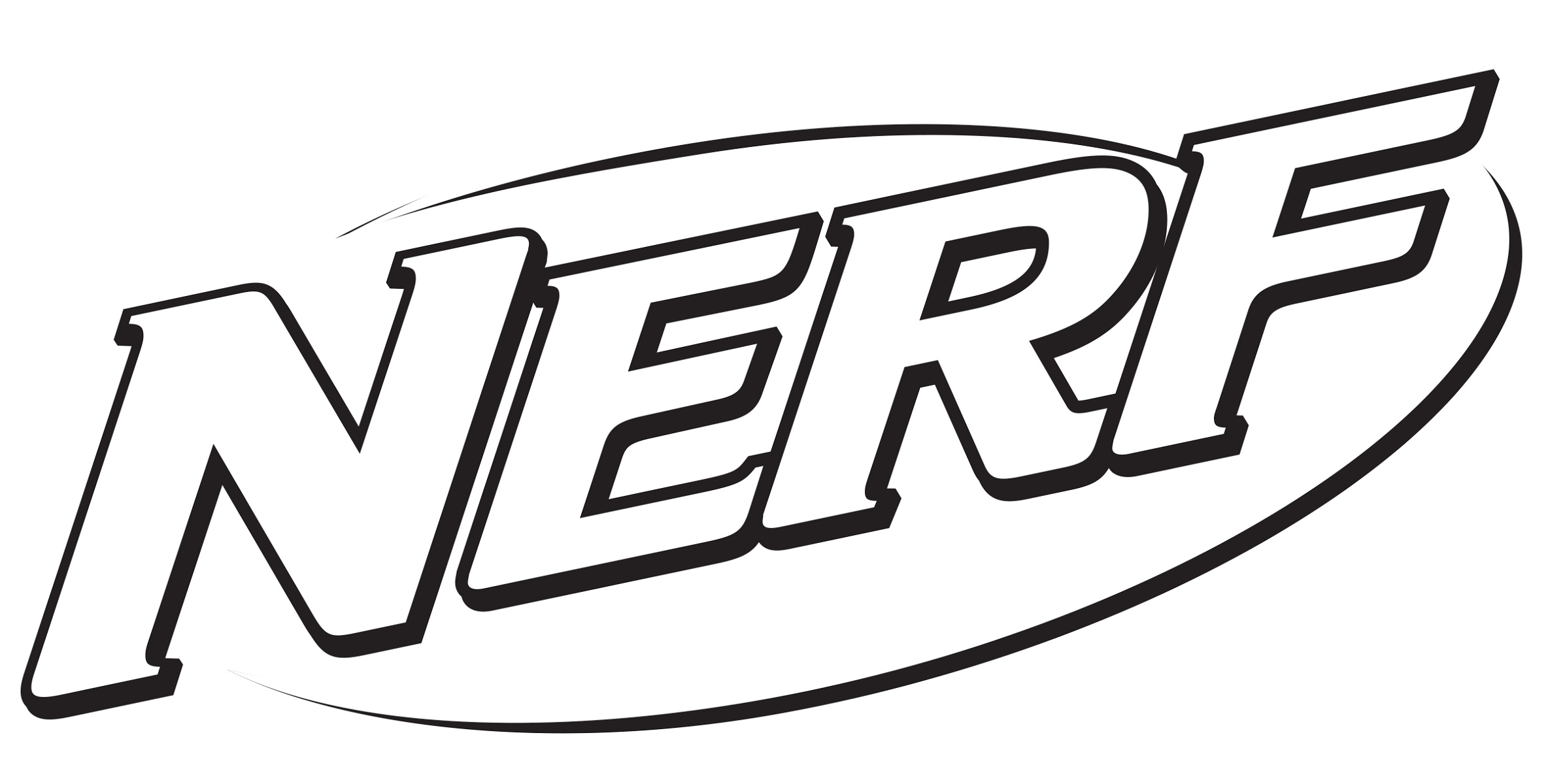 Nerf Logos Coloring Pages - Coloring Cool