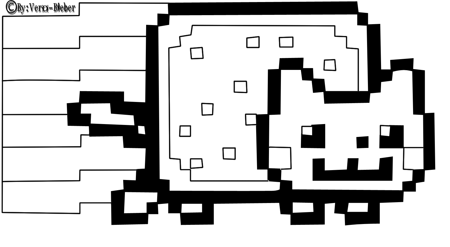 Nyan Cat Coloring Pages - Coloring Cool