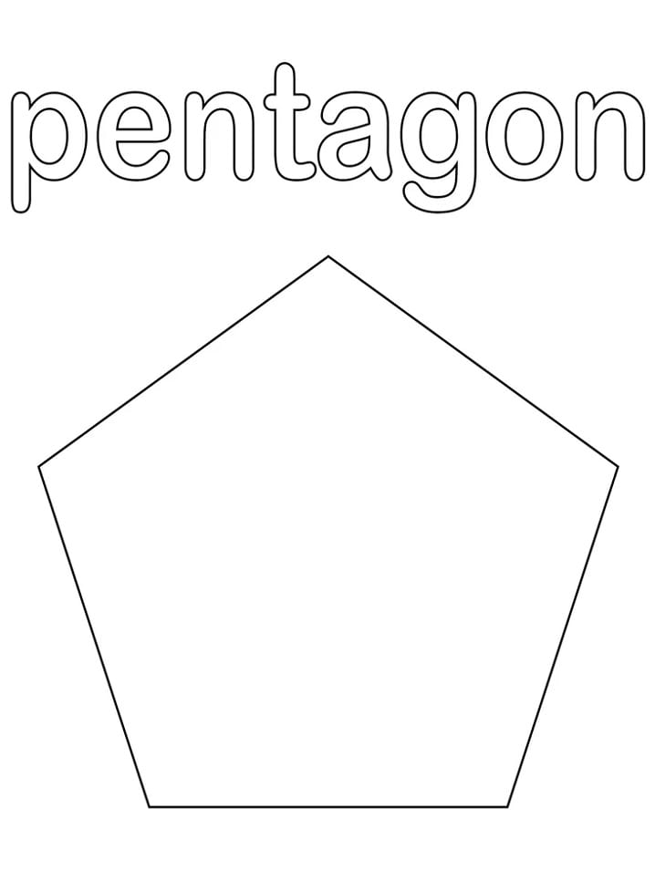 Pentagon Coloring Pages - Coloring Cool