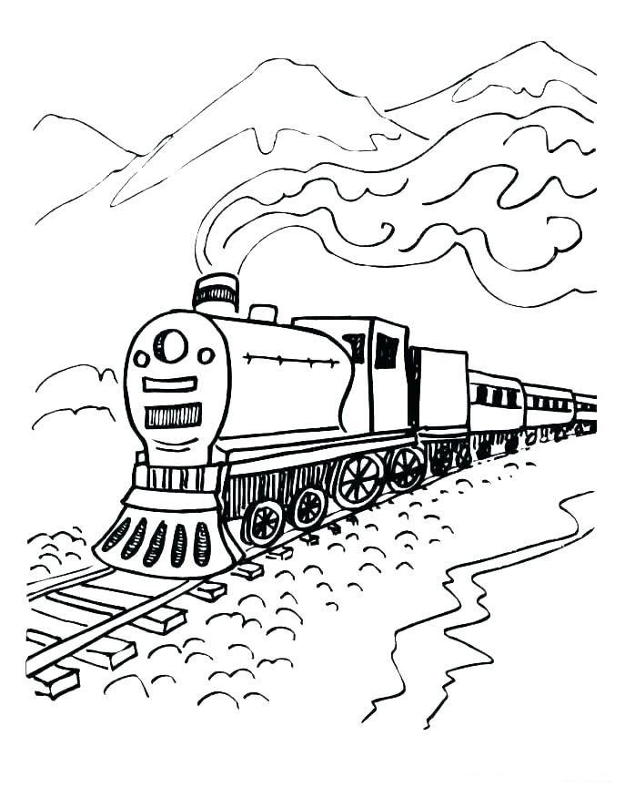 Printable Polar Expresss Coloring Pages Coloring Cool