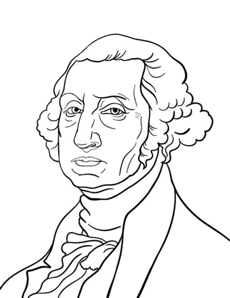 Print and Color George Washington Coloring Pages - Coloring Cool