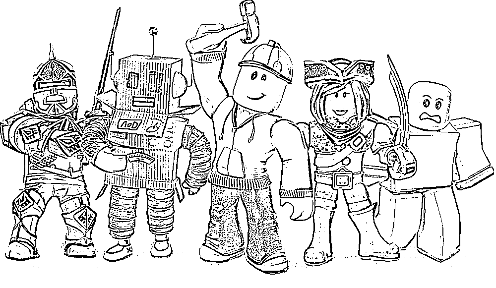 Roblox Game For Kids Coloring Pages - Coloring Cool