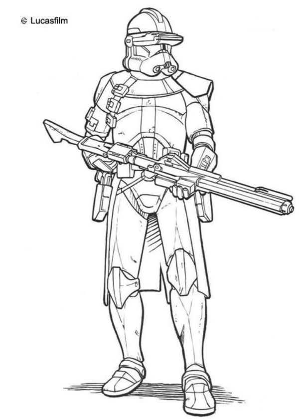Star Wars Clone Troopers Coloring Pages - Coloring Cool