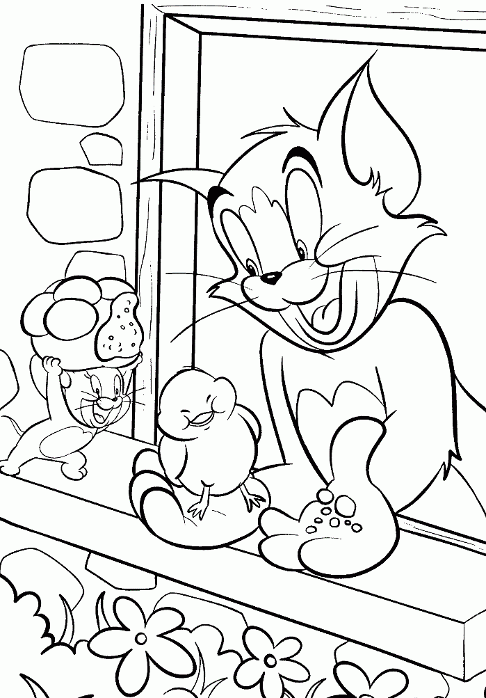 Tom and Jerry Coloring Pages - Coloring Cool