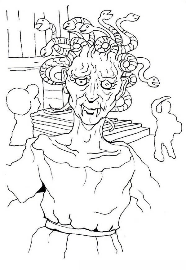 Ugly Medusa Coloring Pages - Coloring Cool