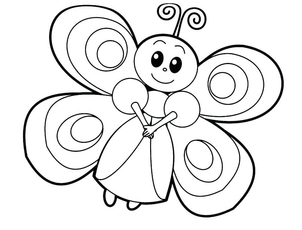 Fairy Butterfly Coloring Page
