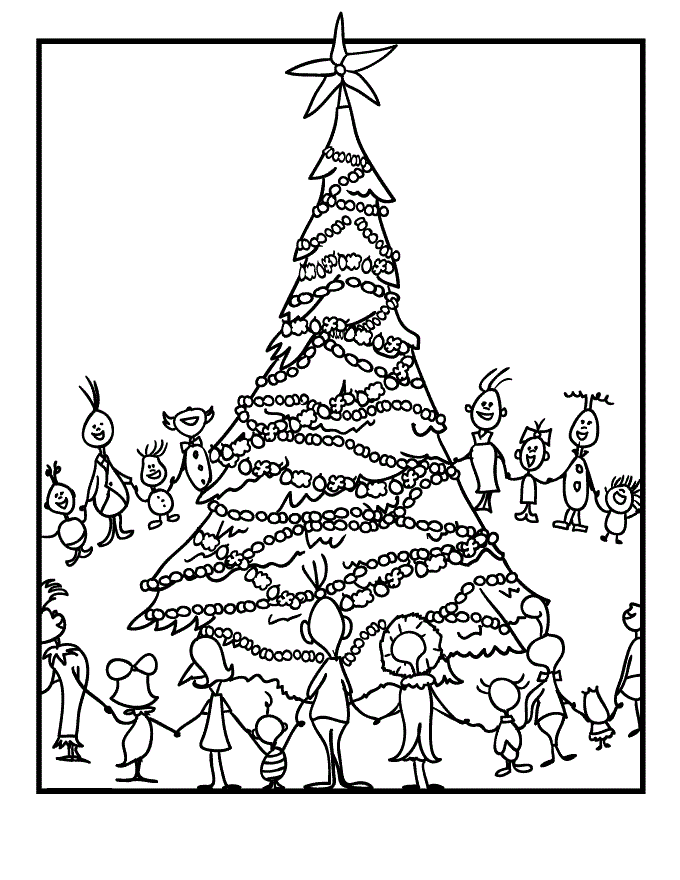 The Grinch’s Whoville Coloring Page