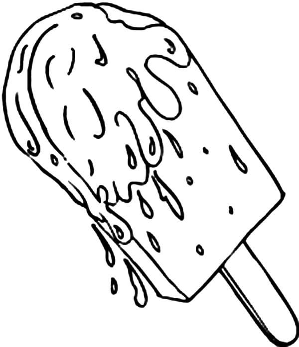 A Popsicle Coloring Page
