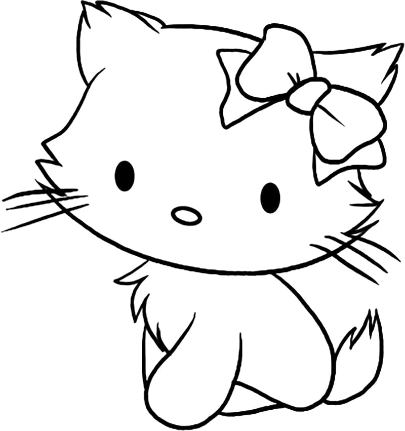 Adorable Charmmy Kitty Coloring Page