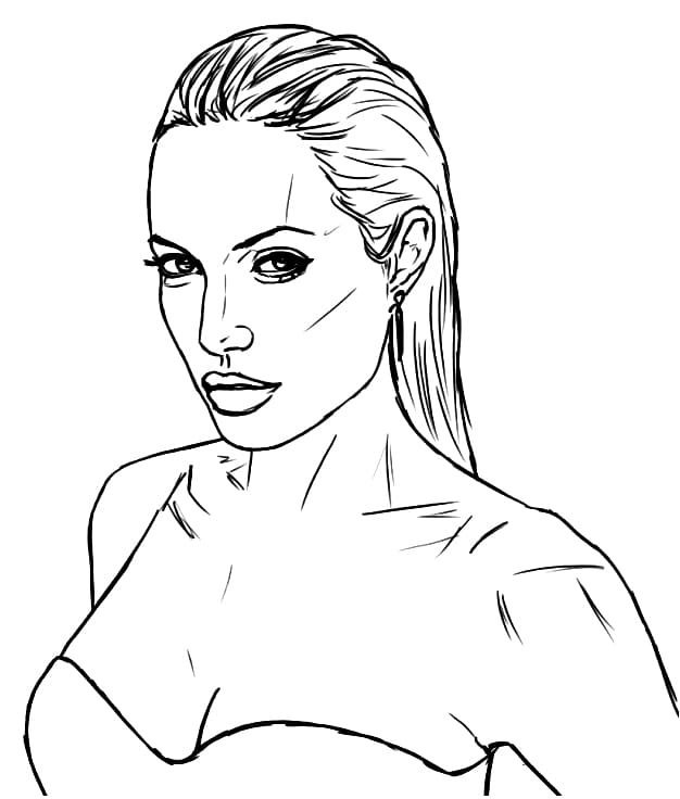 Angelina Jolie Printable