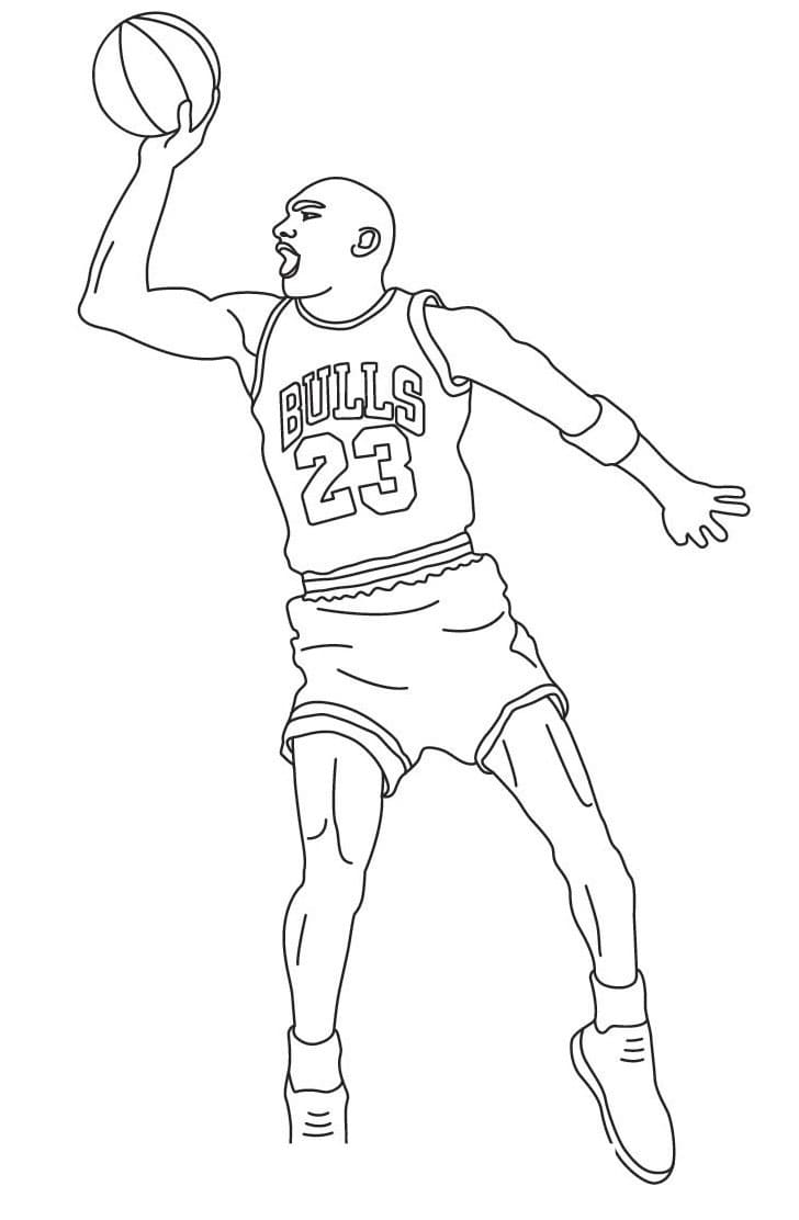 Awesome Michael Jordan Coloring Page