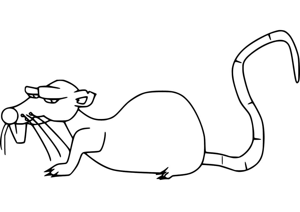 Bad Rat Coloring Page