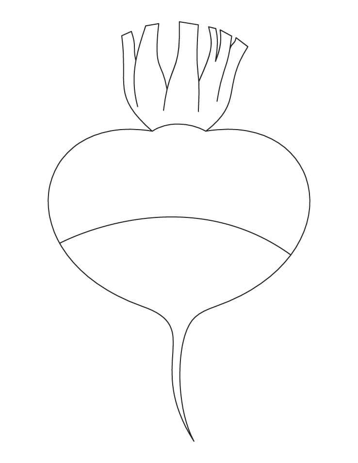 Beetroot 5 Coloring Page