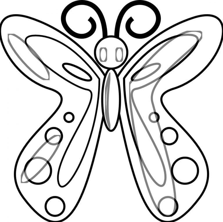 Butterfly 5 Coloring Page
