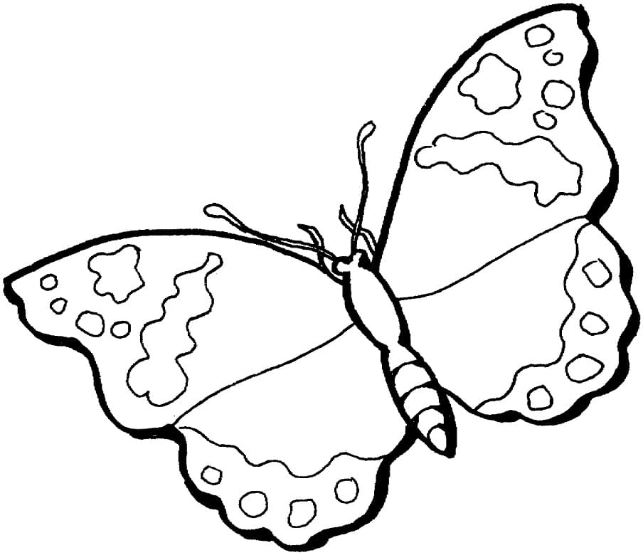 Butterfly for Children Coloring Page