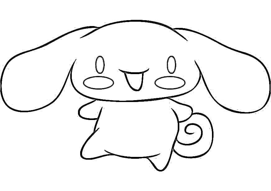 Cinnamoroll Smiling Coloring Page