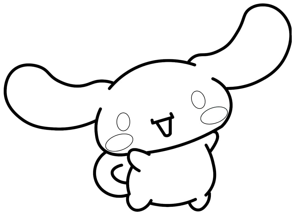 Cinnamoroll to Color Coloring Page