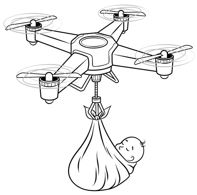 Drone and Baby