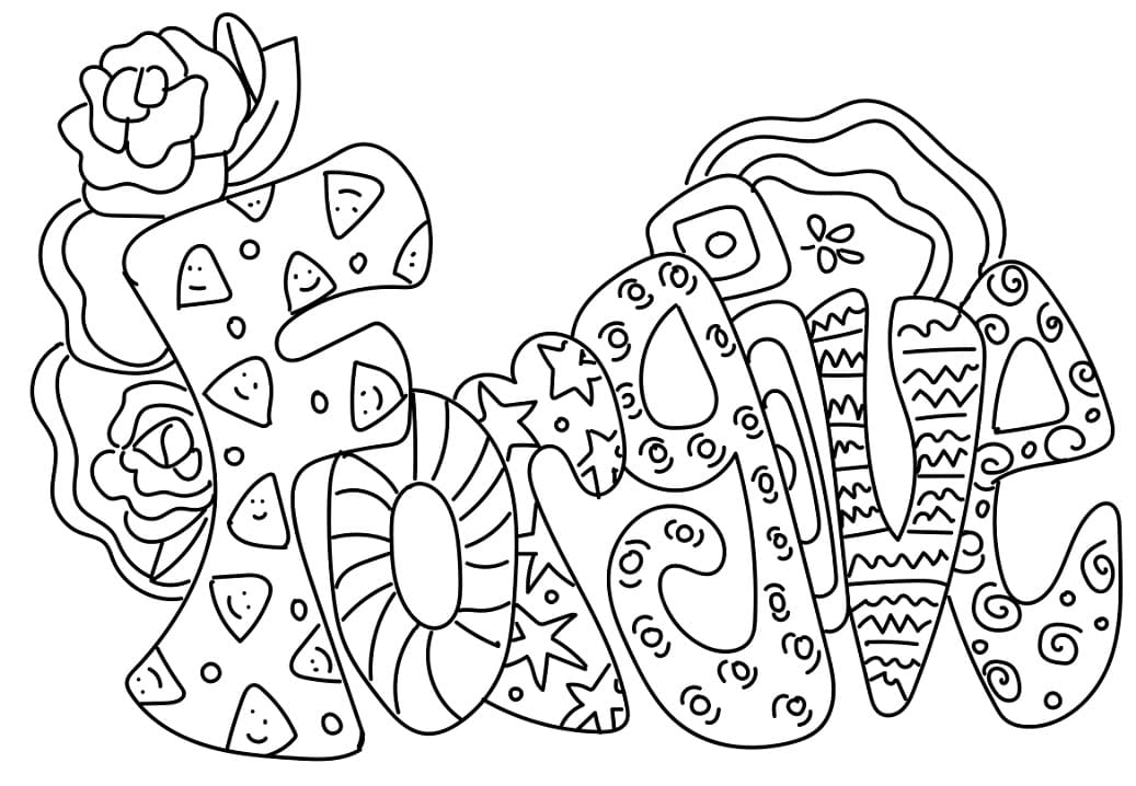 Forgive Coloring Page