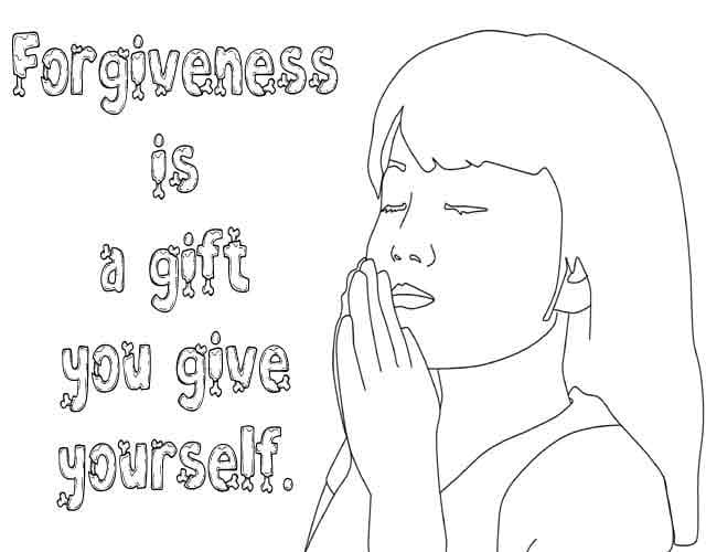 Forgiveness is a Gift Coloring Page