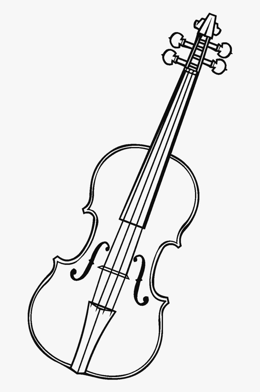 Free Cello to Print Coloring Page