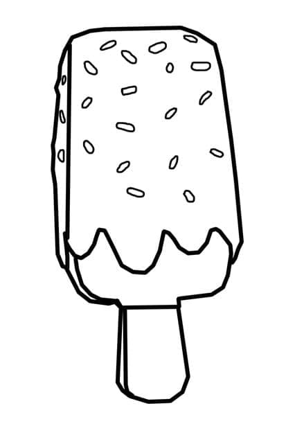 Free Popsicle Coloring Page