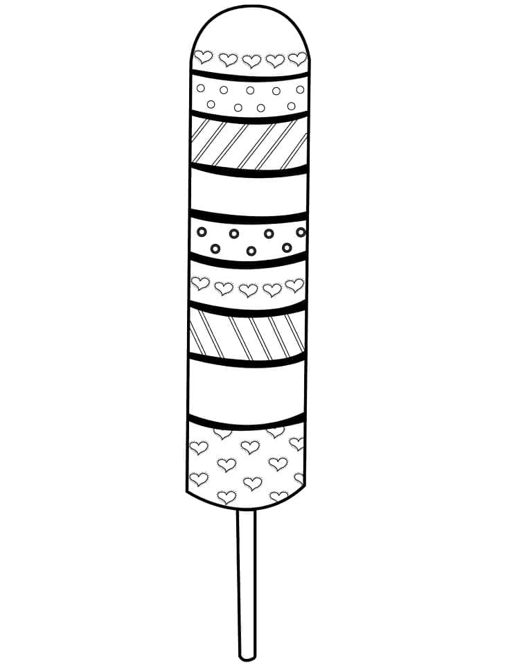 Free Printable Popsicle Coloring Page